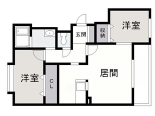 ディア東苗穂参番館の物件間取画像